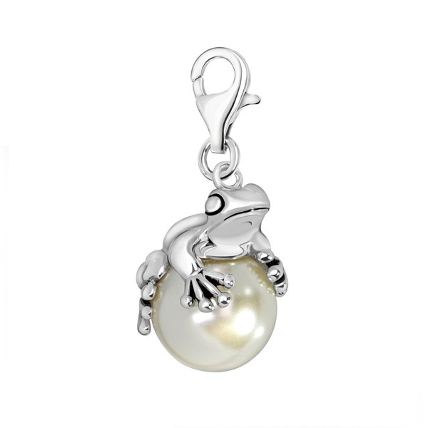 Quiges Silver Plated Animals Charm Pendant with Lobster Clasp for