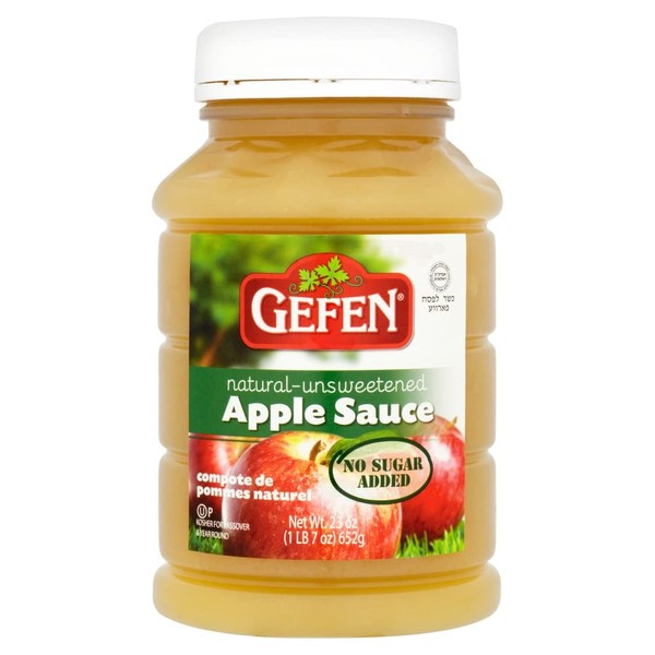 Gefen Unsweetened Apple Sauce, No Added Sugar, Natural, 652g