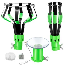 Dreyoo 3 Pieces Set Light Bulb Changer, Standard Incandescent, Floodlight and Suction Cup Light Bulb Changer Compatible with Standard Threaded Extension Pole, Pole Not Included(Green)