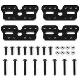 Runup RC Car Shock Absorber Bracket 4 Pieces Shock Absorber Mount Multiple Installation Positions Damper Mount Adjustable Height RC Model Part for 1/10 Tamiya Clod Buster