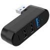 4Ports USB 3.0 Hub [90°/180° Degree Rotatable], USB Splitter Extender
