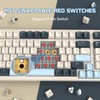 ATTACK SHARK K8 Wireless Mechanical Keyboard, Trip-Mode BT5.0/2.4G/Wired Gaming Keyboard