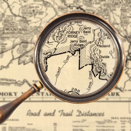 Map Of Great Smoky Mountains National Park - Antique Map, 1941 - Print Only - 16 x 24 inches