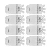 8Pcs Silver Butt Welding Clamp Aluminum Auto Panel Welding Clamp