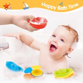 ZHUOYOU Stacking Cup Toys from 1 Year, Pack of 11 Children's Stacking Tower Bath Toys, Rainbow Colour Baby Toy 6 Months, Develops Logical Skills Gifts for 1 2 3 Years Boys Girls