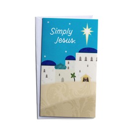 DaySpring - Little Inspirations - Simply Jesus - 16 Christmas Boxed Cards With Envelopes, NIV