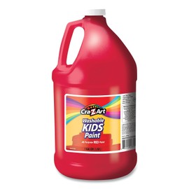 Cra-Z-Art Kids Washable Tempera Poster Paint Non-Toxic Art Supplies - Red - 1 Gallon