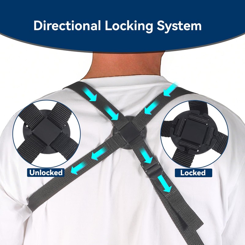 Cnosky 5702957 Arm Sling, Adjustable shoulder Strap with 4-Lab Lock,