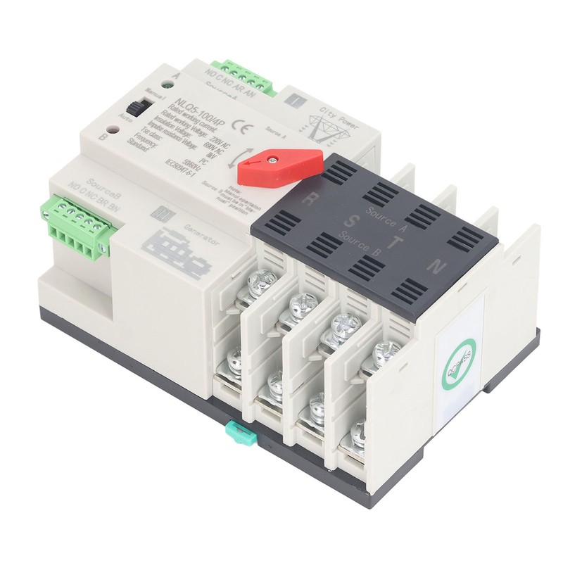 AC220V Dual Power Automatic Transfer Switch 4P Millisecond Switching Generator