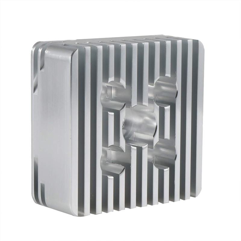 HGC CNC Silver Cylinder Head For Racing 66cc/80cc Engine Motorized