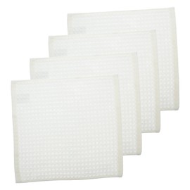 Beavorty 4pcs Microfiber Waffle Bath Towels Face Cloths Cotton Towels for Quick Dry Spa Sauna Bathroom Kitchen