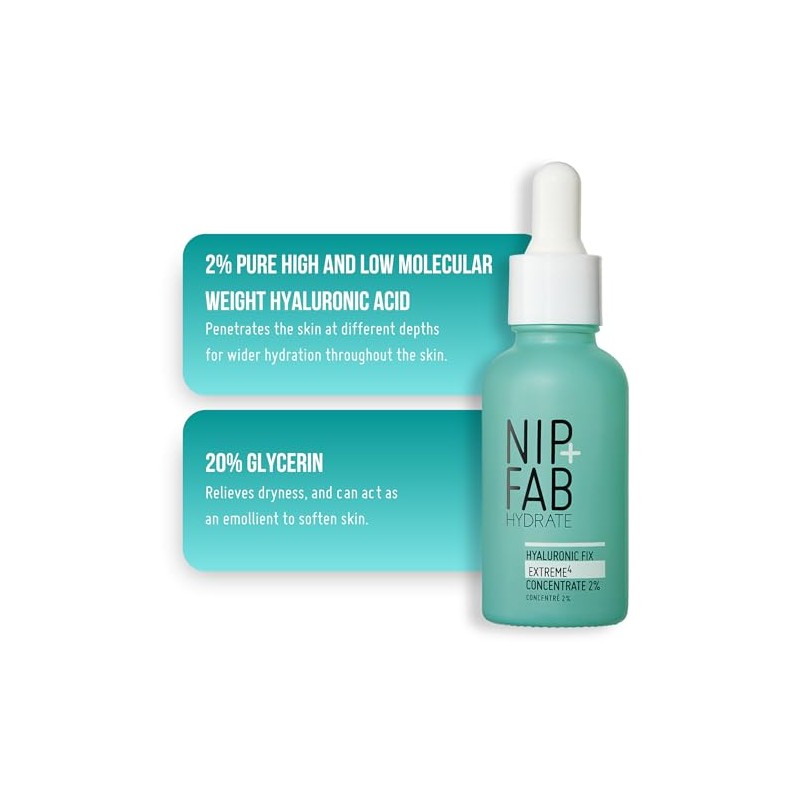 Nip+Fab Hyaluronic Acid Fix Extreme 4, 2 percent Concentrate, Daily