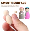 NUOBESTY Glue Sticks Bulk Wooden Peg Dolls Wooden Peg Figures