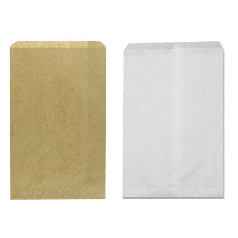 N'icePackaging - 50 Qty 5" x 7" Brown Kraft Flat