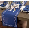 DII Hanukkah Collection Tabletop, Table Runner, 14x70, Star of David