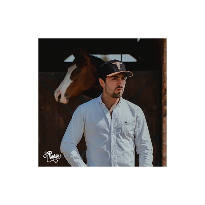 PIALES. Viejo Oeste, Gorra 5 Paneles Estilo Gamuza, Unisex para