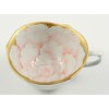 Arita Ware Bunzan Kiln Gold Pink Peony Wreath Shallow Type