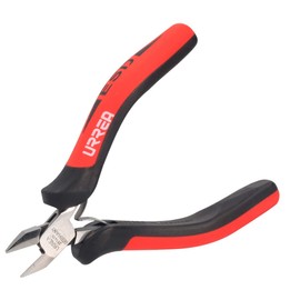 Urrea 28141X Pinza para electrónica con mango antiestático corte diagonal de 4-1/2" al ras