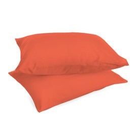 100% Cotton Cushion Covers 52 x 80 cm, Pack of 2, Coral. 0bed
