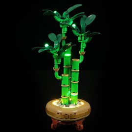 YEABRICKS LED Light for 10344 The Botanical Collection Lucky Bamboo Building Blocks Model (Building Set NOT Included)