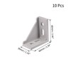 sourcing map Inside Corner Bracket Gusset, 60mm x 60mm for