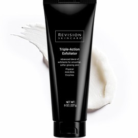 Revision Skincare Triple-Action Exfoliator, Clinical Face Exfoliator with Physical, Chemical and Enzymatic Exfoliation, AHA, BHA and Salicylic Acid to Polish Skin and Improve Texture, 8 oz
