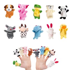 10 Pack Soft Finger Puppets - Adorable Animal Plush Toys for Kids, Perfect for Storytelling, Role-Playing & Party Favours