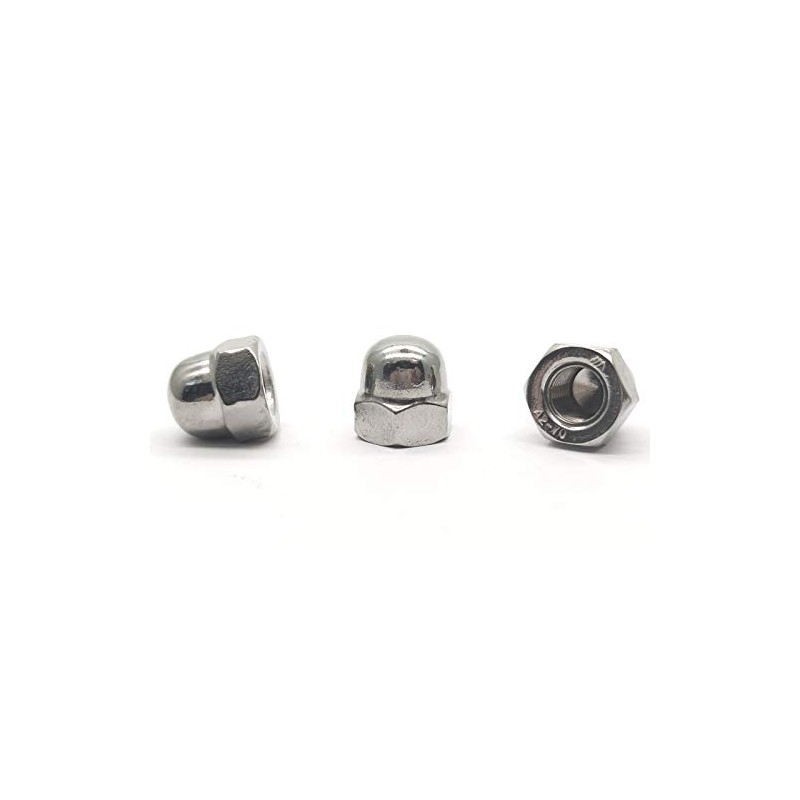 M10X1.0mm 304 Stainless Steel Fine Thread Hex Acorn Cap Nuts
