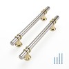 Rergy Cabinet Handles Drawer Pulls and Knobs, 10Pack Brushed Nickel