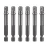 6 Pack 1/4 inch Square Socket Adapter Bits Drill Socket