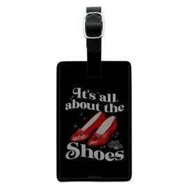 GRAPHICS & MORE The Wizard of Oz All About the Shoes Rectangle Leather Luggage Card Suitcase Carry-On ID Tag