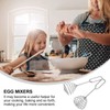 BESTonZON Whisk Spiral Stainless Steel Whisk Spiral Whisk 2 Pieces