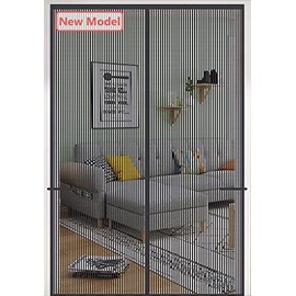 Magnetic Screen Door Fit Doors to60x80 Inch