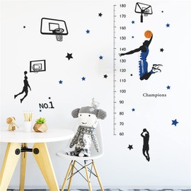 Condessacity Height Scale Wall Sticker, Cute Cartoon, Basketball Shoot, Kids Height Scale, Baby Room Wall Sticker, Height Measurement, Removable Wall Sticker, Wall Sticker, Wall Sticker, Wall Hanging,