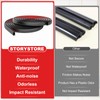 Storystore 50 FT Rubber Weather Stripping Door Seal Strip, Self-Adhesive