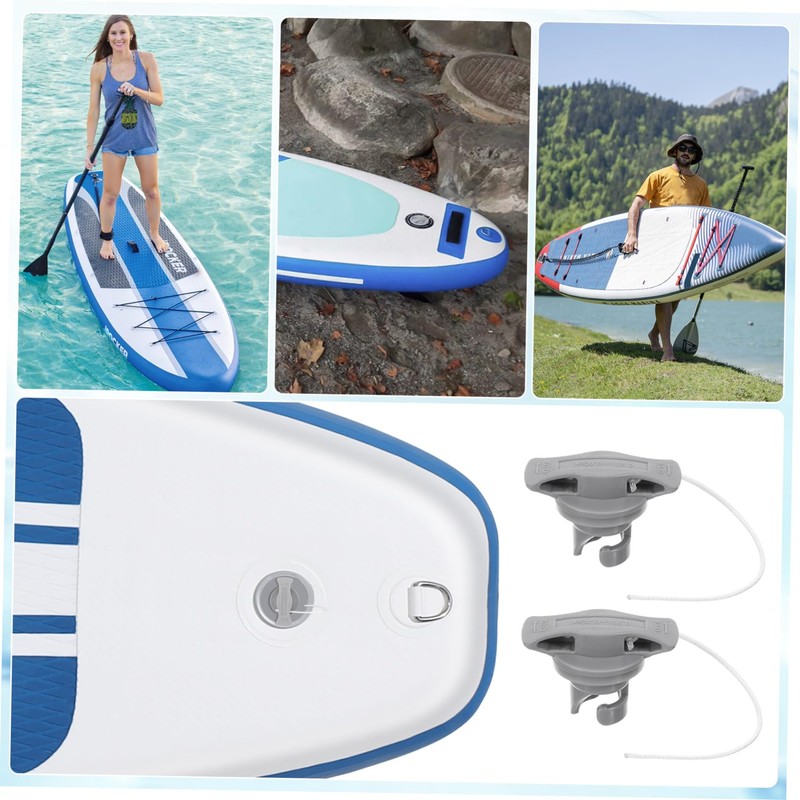 Mipcase 2pcs Boat Inflatable Air Valve Adapter Covers for Kayaks