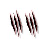 2 Ripped Claw Marks Vinyl Sticker Decals Jurassic Dinosaur Monster