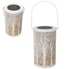 Garden Hanging Light Outdoor Solar Powered Lantern 5730LED White Forest