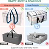 BALEINE 4-Pack Oversized Moving Bags with Reinforced Handles, Heavy-Duty Storage