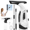 Window Vacuum Squeegee with Extendable Pole, Electric Window Cleaner Tool