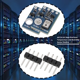 ECSiNG 4 Sets AHT10 I2C Digital Temperature Humidity Sensor Module Temperature Humidity Measurement Module IIC Communication Replace SHT20 Suitable for Testing Equipment