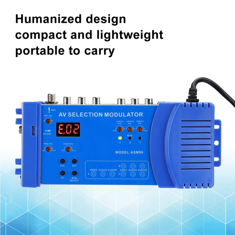 RF Modulator Compact RF Modulator Audio Video TV Converter RHF