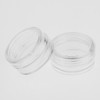 chiwanji 50x Empty Cosmetic Container Plastic Round Jar Cap -