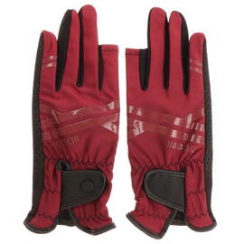 HATACHI BH8028 Ground Golf Ultra Stretch Gloves, Wine ML