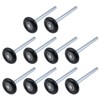 Semetall 10 Pack Premium Nylon Garage Door Roller,1.8" Wheels and 4.7" Stem,Quiet and Durable(Black)