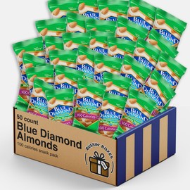 Bulk Blue Diamond Almond 100 Calorie Snack Packs (50 Count) by Bussin Boxes