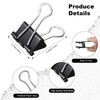 Ufmarine 60 Pcs Small Binder Clips 3/4 Inch Length, Black