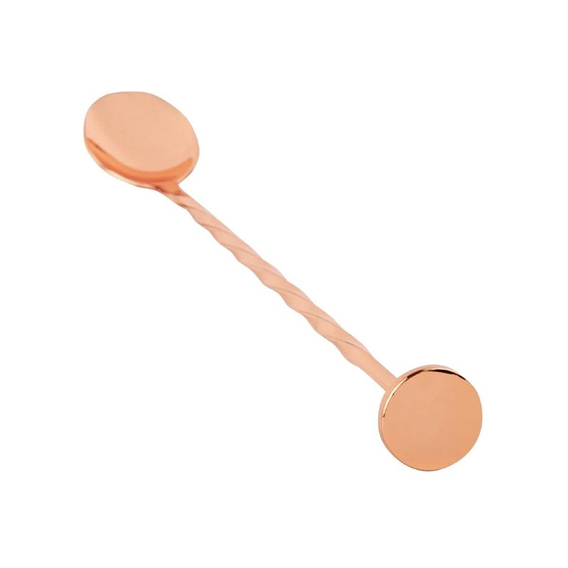 Olympia Copper Barware Bartender Mixing Drinks Spoon Cocktail Cutlery Bar