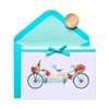 Papyrus Wedding Card (Tandem Bike)