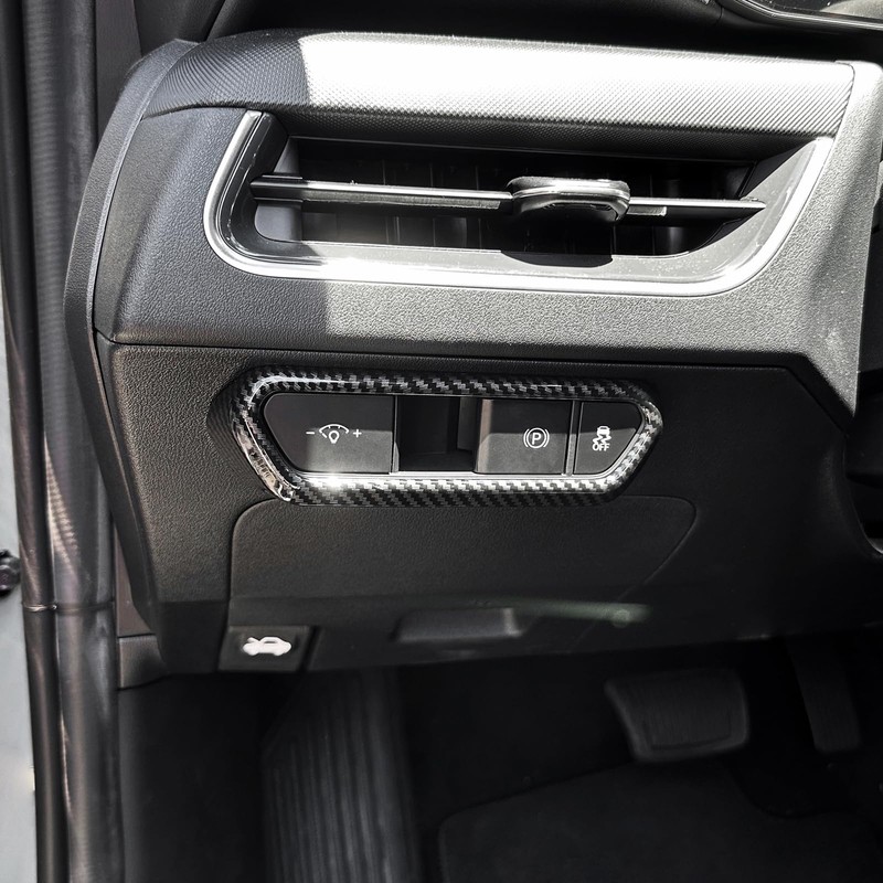 JUIVEEL Headlight Adjustment Switch Control Panel Cover Front Adjust Panel